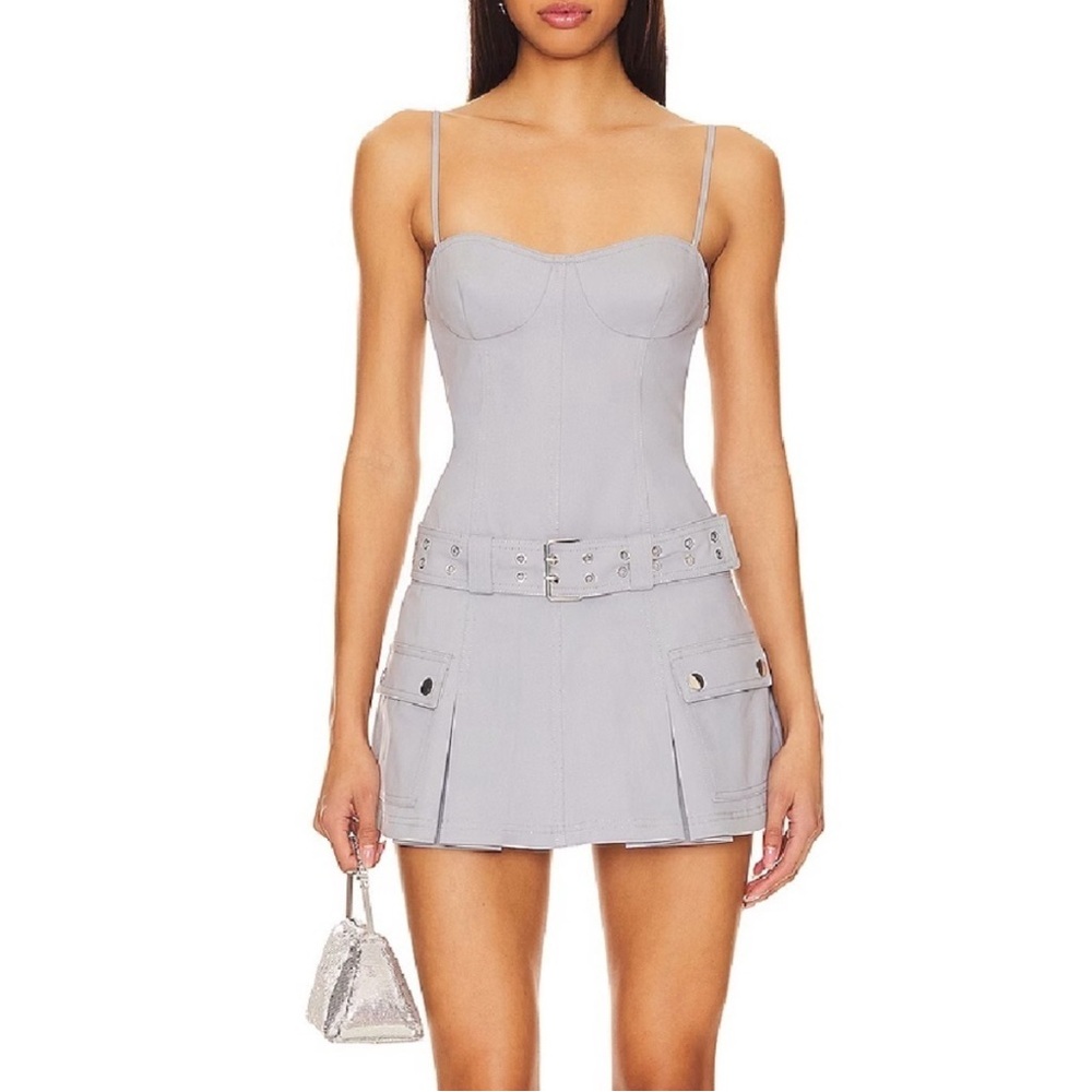 Lovers + Friends Gray Remy Mini Dress